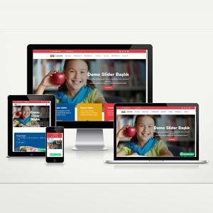 Kreş Anaokulu Web Sitesi Paketi Abc v4.5