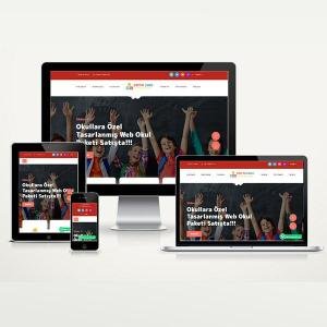 Kreş / Eğitim Kurumu  Web Sitesi Paketi Garten v4.5