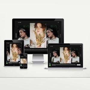 Kişisel Sanatçı Web Sitesi Paketi Playful