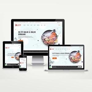Balık Restaurant Web Site Paketi Seafood